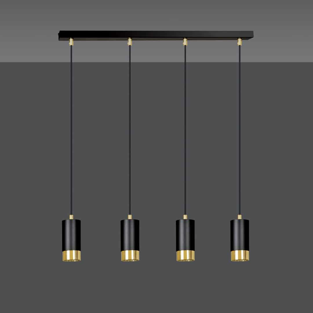 Hanglamp Fumiko 8211 Zwart Goudkleur Hanglamp Fumiko 8211 Zwart Goudkleur