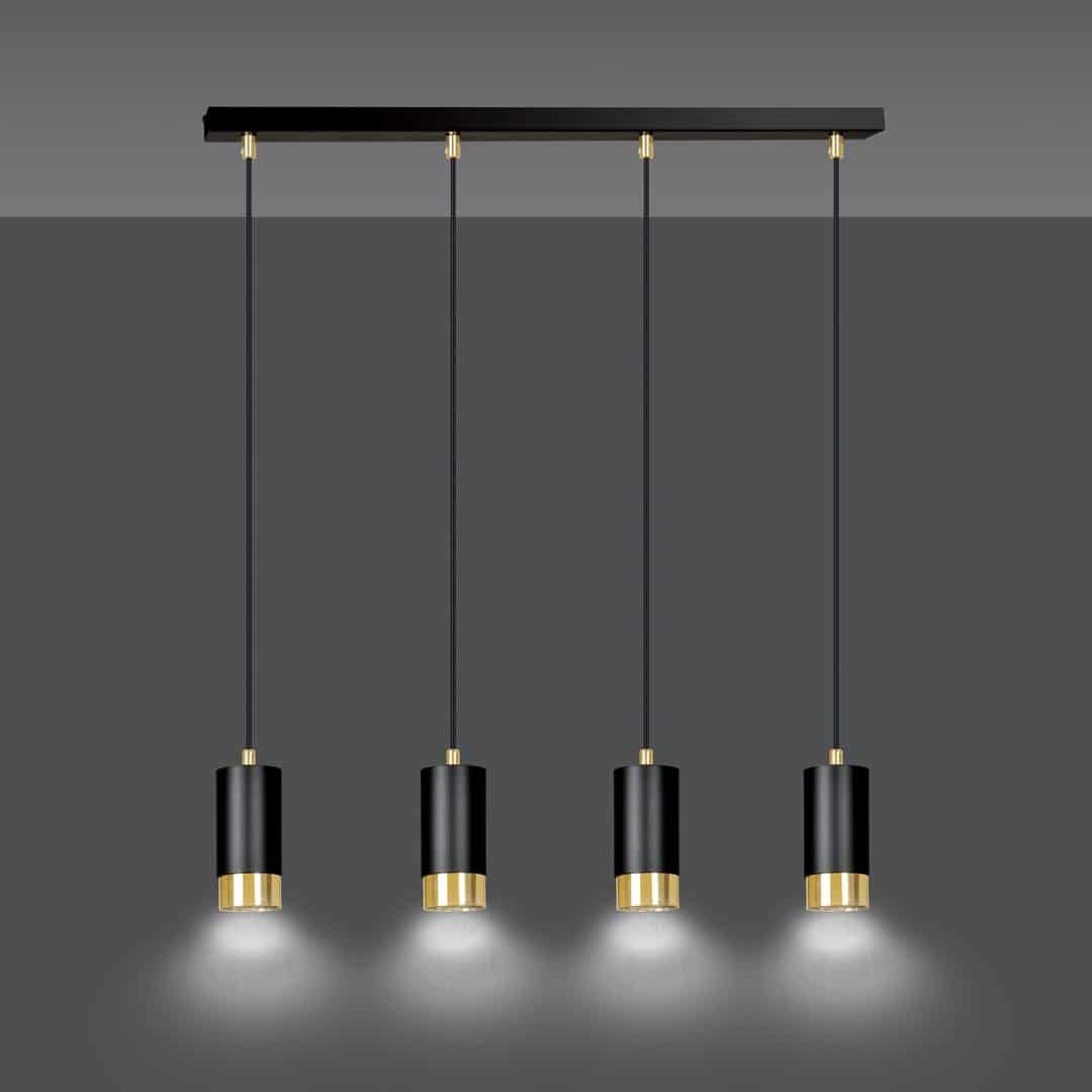 Hanglamp Fumiko 8211 Zwart Goudkleur Hanglamp Fumiko 8211 Zwart Goudkleur