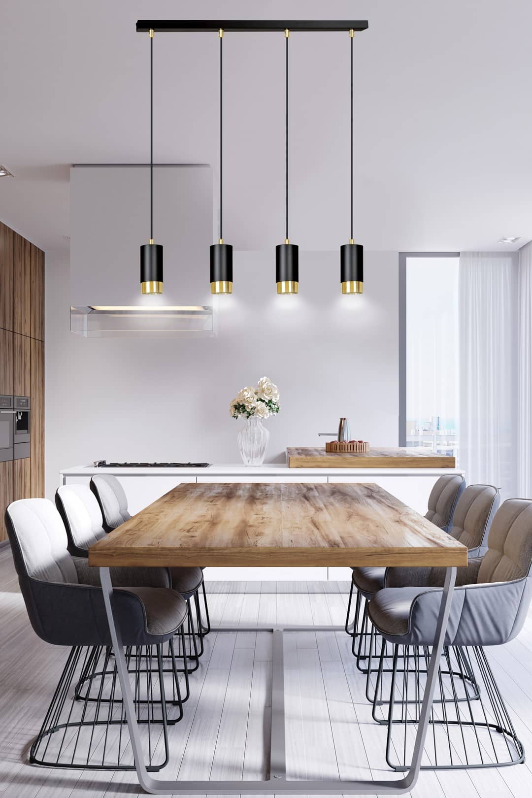 Hanglamp Fumiko 8211 Zwart Goudkleur Hanglamp Fumiko 8211 Zwart Goudkleur