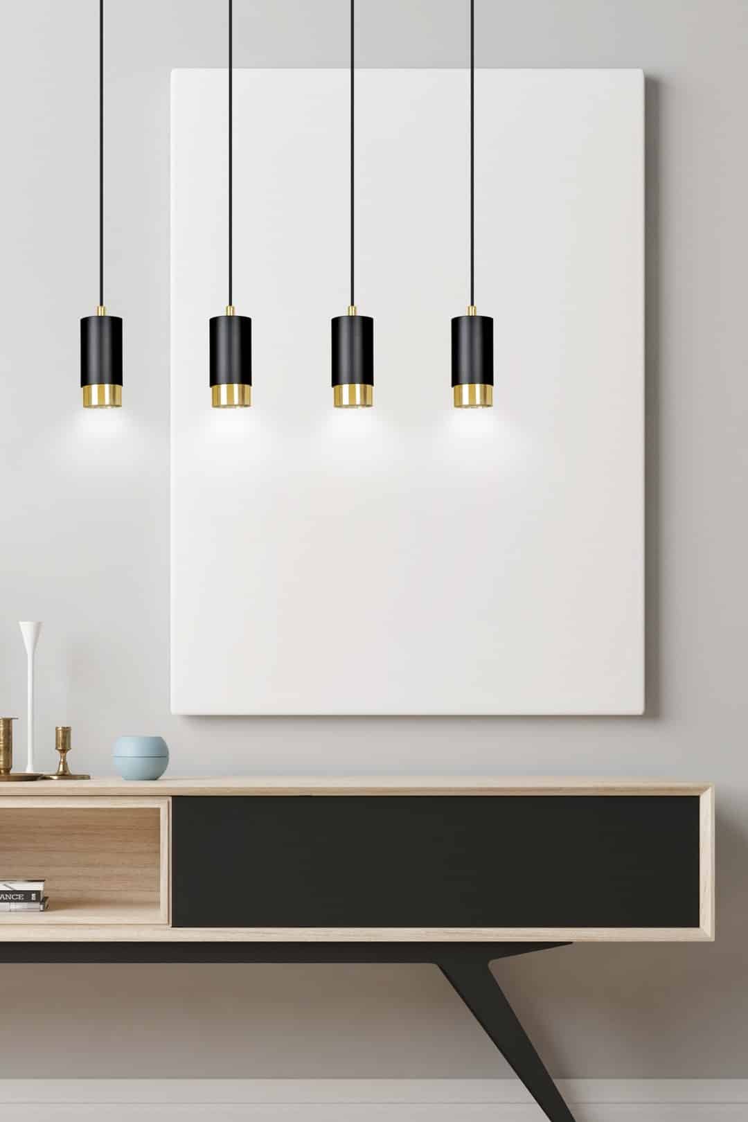 Hanglamp Fumiko 8211 Zwart Goudkleur Hanglamp Fumiko 8211 Zwart Goudkleur