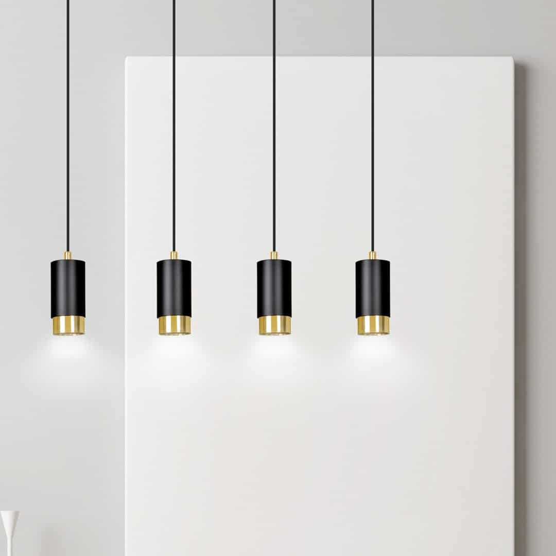Hanglamp Fumiko 8211 Zwart Goudkleur Hanglamp Fumiko 8211 Zwart Goudkleur