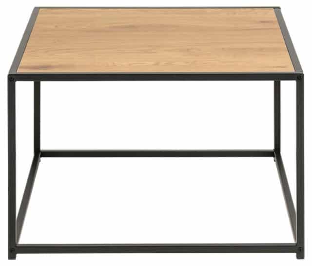 Salontafel Seaford 8211 Mat Wild Eiken Blad Mdf 8211 Metaal 8211 60 Cm