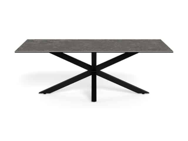 Salontafel Hemel 8211 Zwart Ruw Keramisch Blad 8211 Metaal