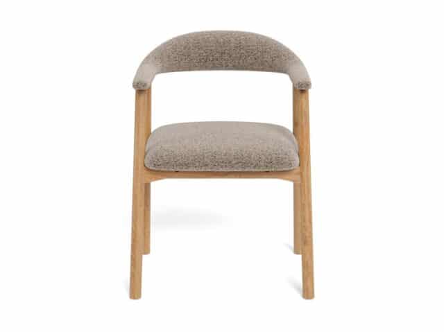 Eetkamerstoel Addi 8211 Stof Monza Beige 8211 Geolied Eikenhout Minimale Bestelling 2 Stuks