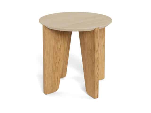 Bijzettafel Dockland 8211 Ruw Travertijn 8211 Eiken Melamine