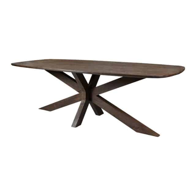 Eetkamertafel Lissabon 8211 Massief Mangohout 8211 Houten Kruispoot 8211 210 Cm
