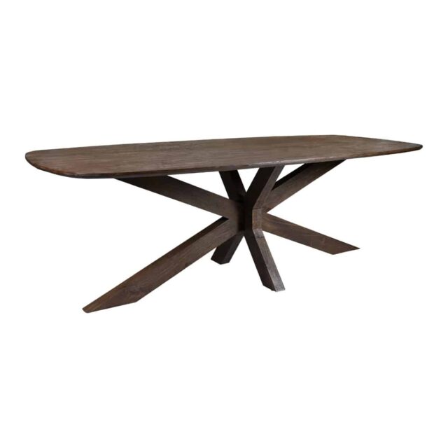 Eetkamertafel Lissabon 8211 Massief Mangohout 8211 Houten Kruispoot 8211 210 Cm