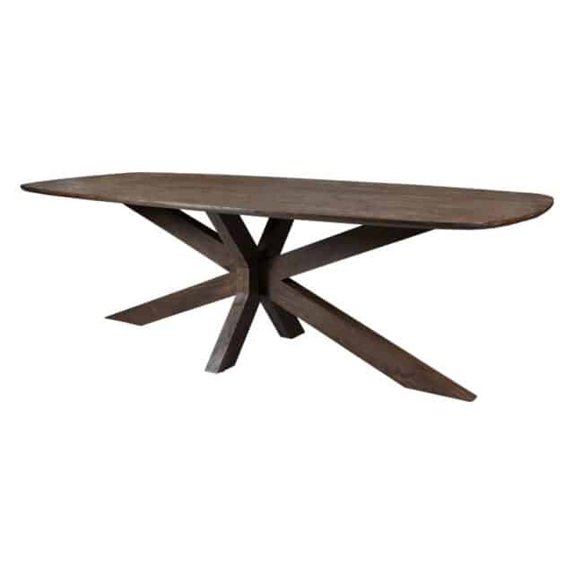 Eetkamertafel Lissabon 8211 Massief Mangohout 8211 Houten Kruispoot 8211 240 Cm