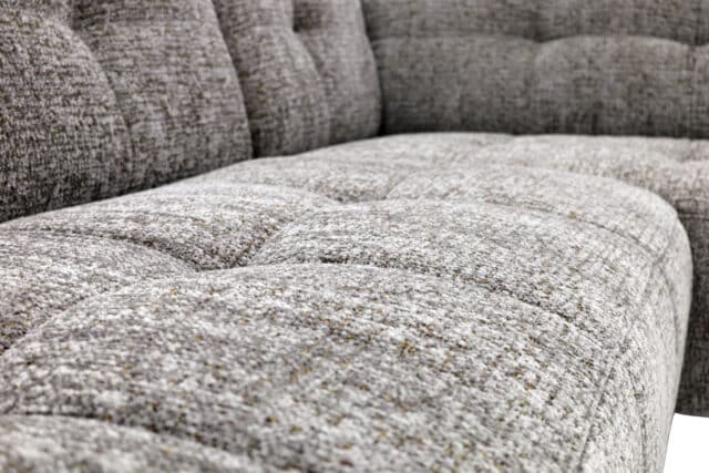 Zitcombinatie Bovino 8211 2 5 Vst Links Ottomane Vst Rechts 8211 Stof Grijs Bella 15