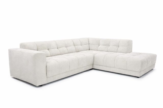 Zitcombinatie Wave 8211 2 5 Vst Links Ottomane Vst Rechts 8211 Stof Beige Egon 26