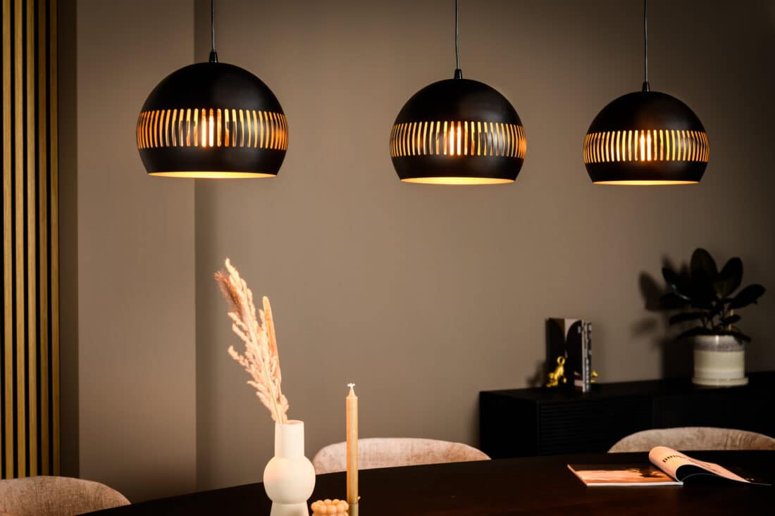 Hanglamp H340 8211 3 Lichts 8211 Zwart Hanglamp H340 8211 3 Lichts 8211 Zwart