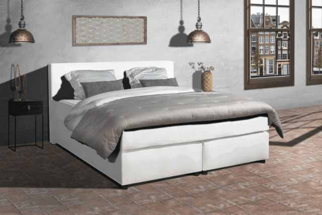 Mrgenn Boxspring Parga 8211 Lederlook 8211 Compleet Set 8211 90 215 200