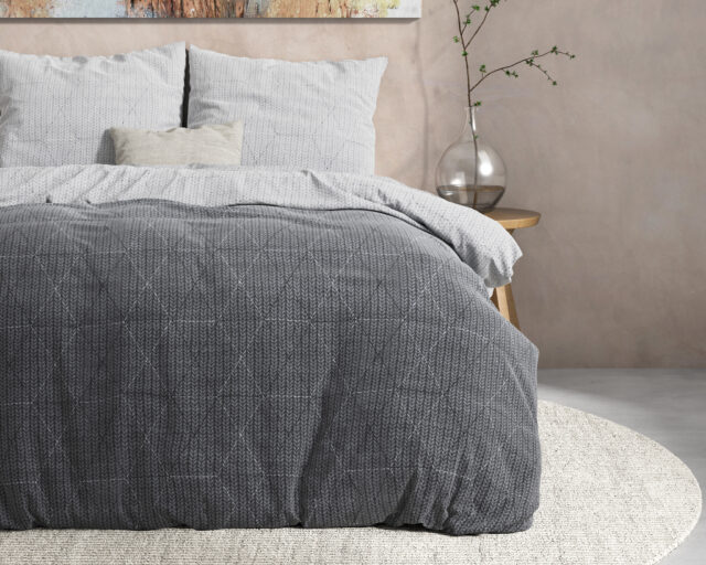 Dh Flanel Quinn Antraciet 200 X 220