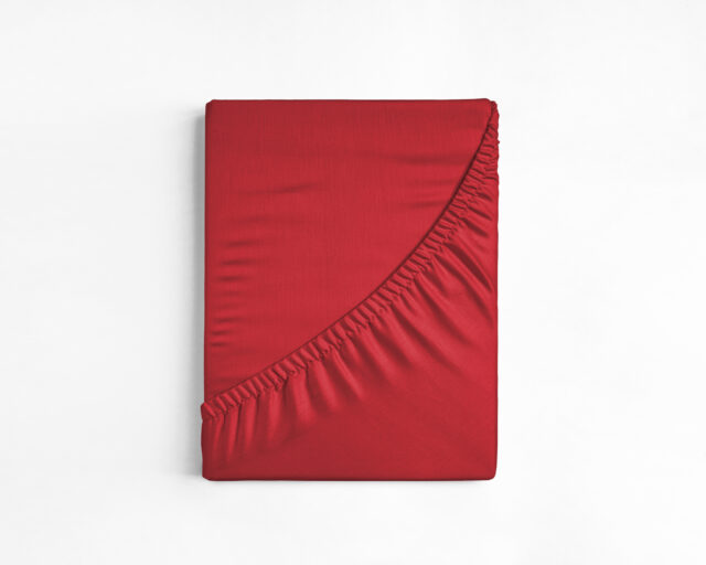 Katoenen Hoeslaken Rood 200 X 220