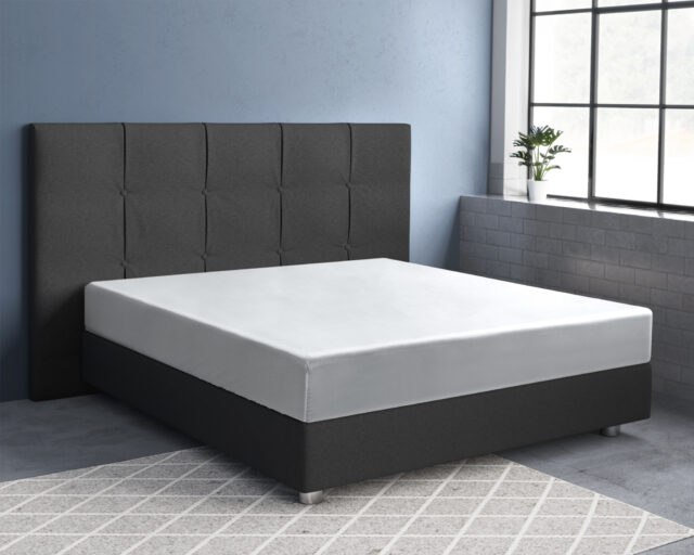 Satijnen Hoeslaken Wit 160 X 220