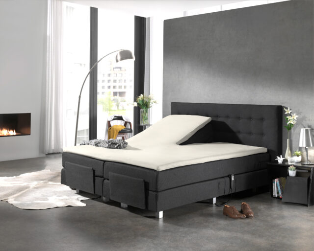 Splittopper Katoenen Hoeslaken Crme 160 X 200