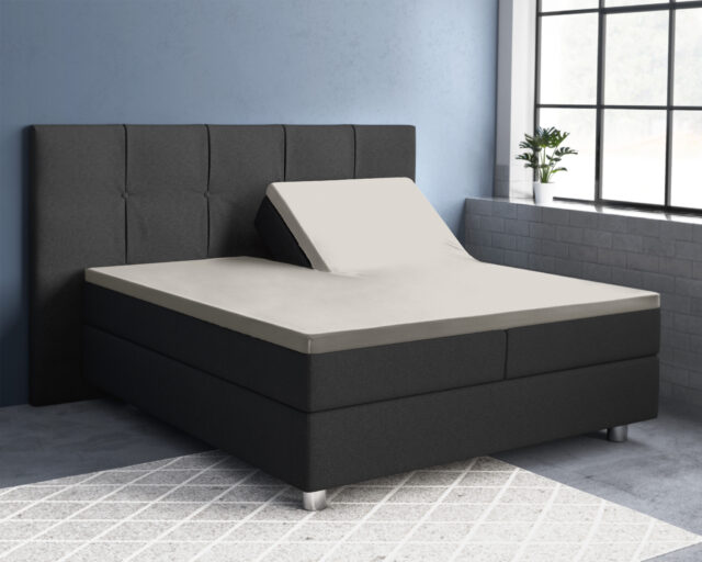 Splittopper Satijnen Hoeslaken Crme 180 X 200