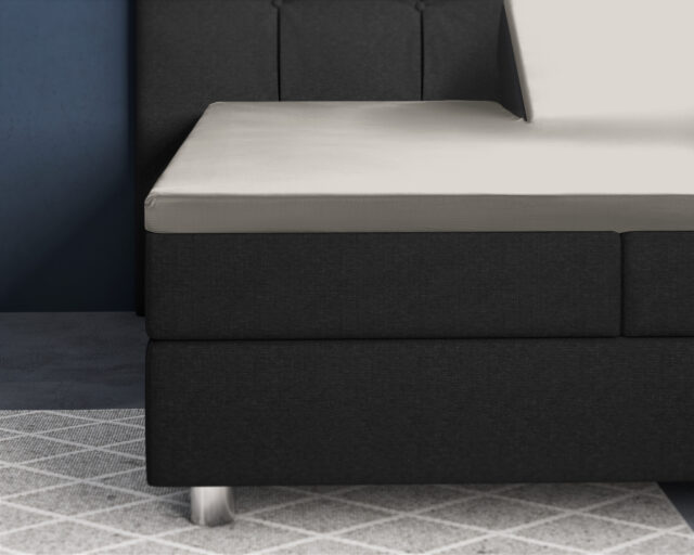 Splittopper Satijnen Hoeslaken Crme 180 X 200