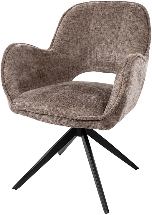 Eetkamerstoel Alicia 8211 Draaipoot 360ars 8211 Cremona 8211 Fur 24