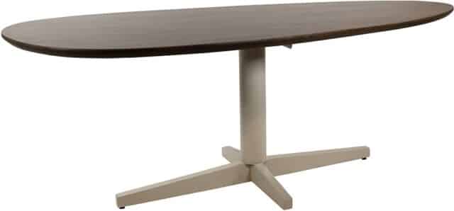 Eetkamertafel Taurus 8211 Mango Bruin Walnoot 8211 Poot Beige 8211 160 Cm 8211 Organisch