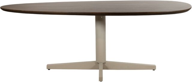 Eetkamertafel Taurus 8211 Mango Bruin Walnoot 8211 Poot Beige 8211 160 Cm 8211 Organisch