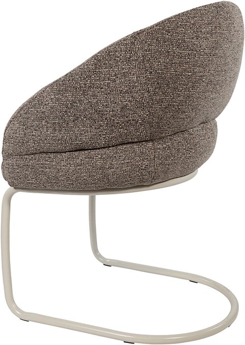 Eetkamerstoel Taylor 8211 Stof Present Bruin 440 8211 Beige Metaal