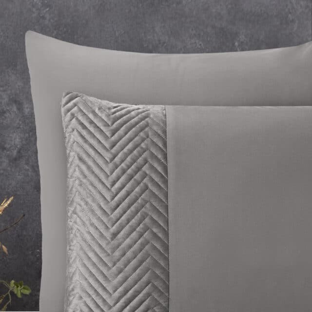 Dekbedovertrek Dd 8211 Velvet Kruislijn Zand Grijs 8211 140 215 200 220 Cm