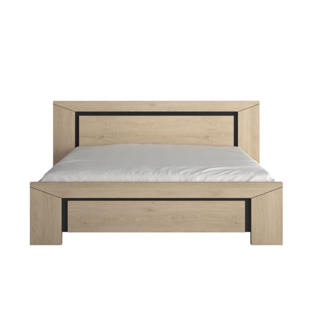 Ledikant Brugge 8211 Warm Kastanjebruin Zwart 8211 160 215 200 Cm