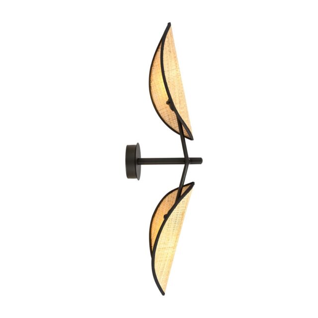 Wandlamp Vene K2 8211 Zwart Rotan