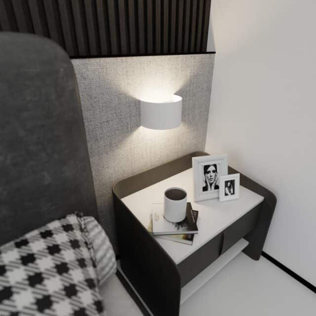 Wandlamp Fold 8211 Wit Gepoedercoated Staal