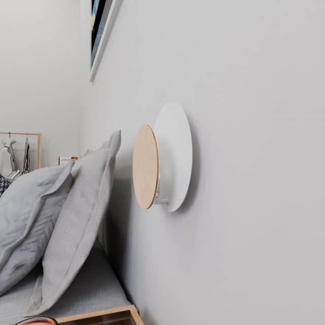 Wandlamp Circle 8211 Wit 8211 Plaatstaal 8211 Multiplex