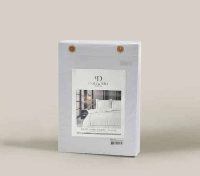 Dekbedovertrek Brata 8211 Wit Grijs Wit 8211 200 215 200 260 Cm