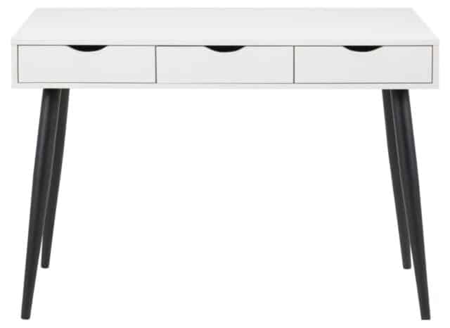 Bureau Neptun 8211 Wit Melamine 8211 Mdf Blad 8211 Zwarte Poten