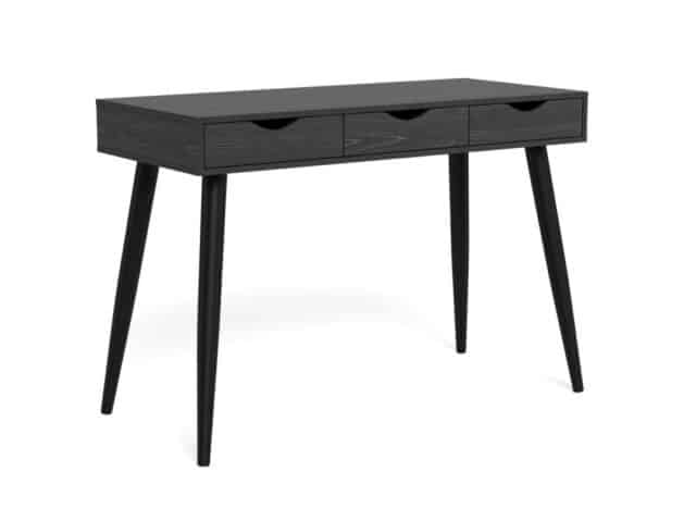 Bureau Neptun 8211 Zwart Melamine Alu