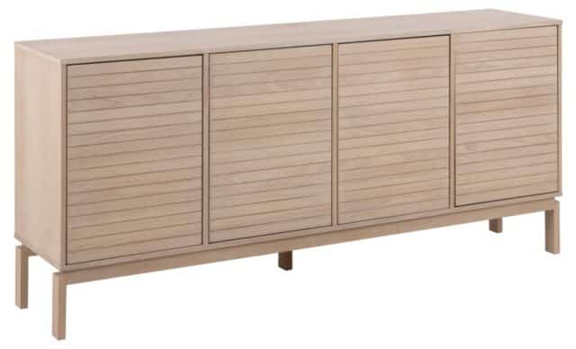Dressoir Linley 8211 Eikenfineer Op Wit Gepigmenteerde Mdf 8211 180 Cm 8211 4 Deuren