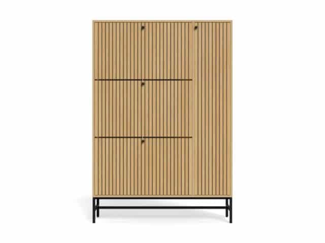 Schoenenkast Albany 8211 Eikenlook 8211 Metaal