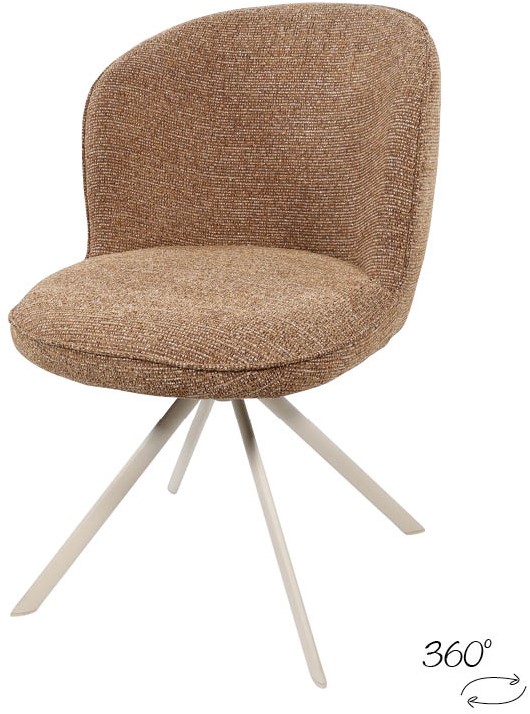 Eetkamerstoel Kate 8211 Stof Present Autumn 273 8211 Off White Draaipoot 360 Minimale Bestelling 2 Stuks