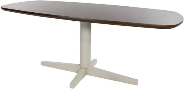 Eetkamertafel Libra 8211 Mango Bruin Walnoot 8211 Poot Beige 8211 Deens Ovaal 8211 160 Cm