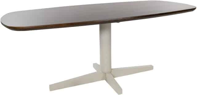 Eetkamertafel Libra 8211 Mango Bruin Walnoot 8211 Poot Beige 8211 Deens Ovaal 8211 190 Cm