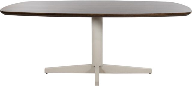 Eetkamertafel Libra 8211 Mango Bruin Walnoot 8211 Poot Beige 8211 Deens Ovaal 8211 220 Cm