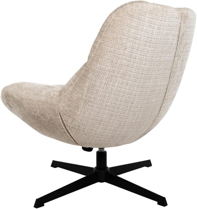Draaifauteuil Chuck 8211 Stof Cremona Naturel 02 8211 Rock Systeem