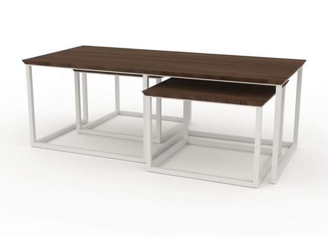 Salontafel Hati 8211 Mango Bruin Walnoot 8211 Set Van 3