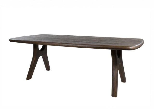 Eetkamertafel Addo 8211 Mangohout Espressobruin 8211 200 Cm 8211 Met Afgeronde Hoeken