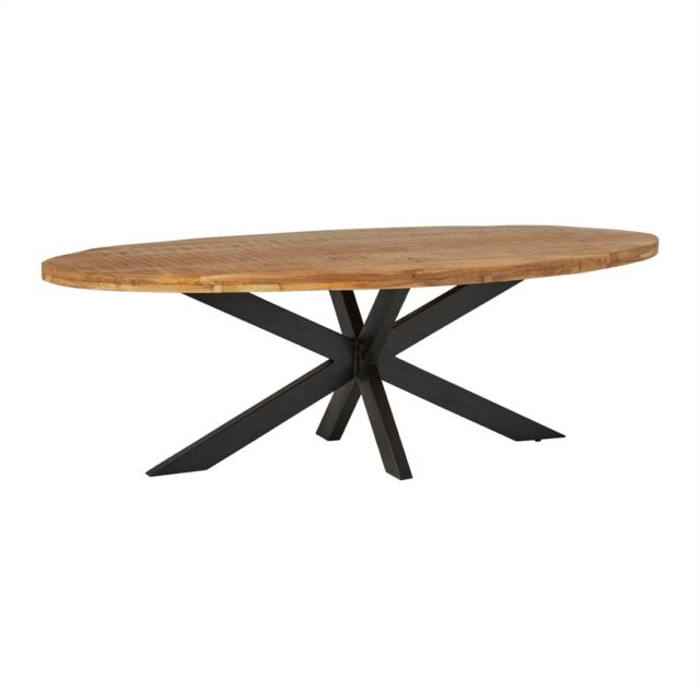 Eetkamertafel Peru Rough 8211 Ovaal 8211 Mangohout 8211 180 Cm