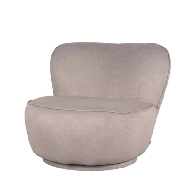 Fauteuil Bunny 8211 Taupe 8211 Microvezel