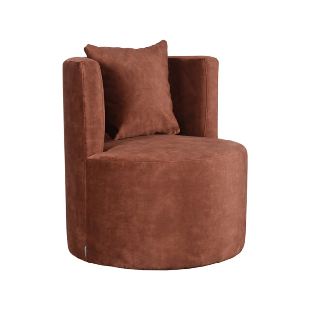 Fauteuil Evy 8211 Stof Roest Fluweel