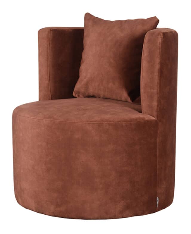 Fauteuil Evy 8211 Stof Roest Fluweel