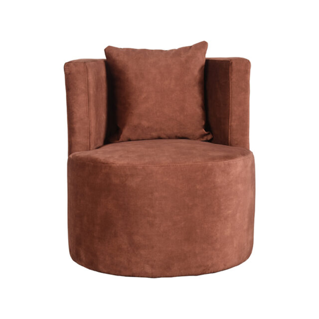 Fauteuil Evy 8211 Stof Roest Fluweel