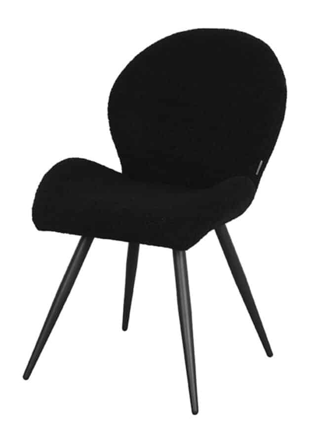Eetkamerstoel Sky 8211 Zwart Teddy Minimale Bestelling 2 Stuks
