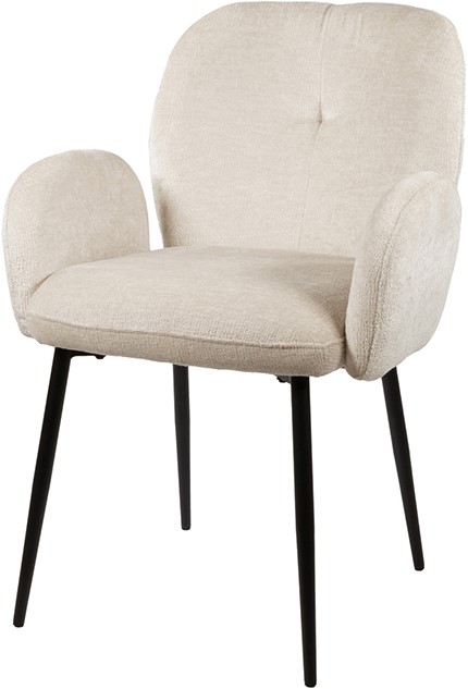 Eetkamerstoel Bobby 8211 Zonder Arm 8211 Perfect Harmony 8211 Ivory 02 Minimale Bestelling 2 Stuks